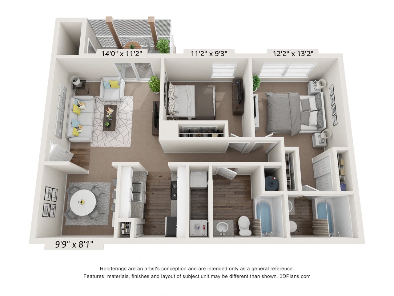 Two Bedroom, Two Bath Apartment in Montgomery